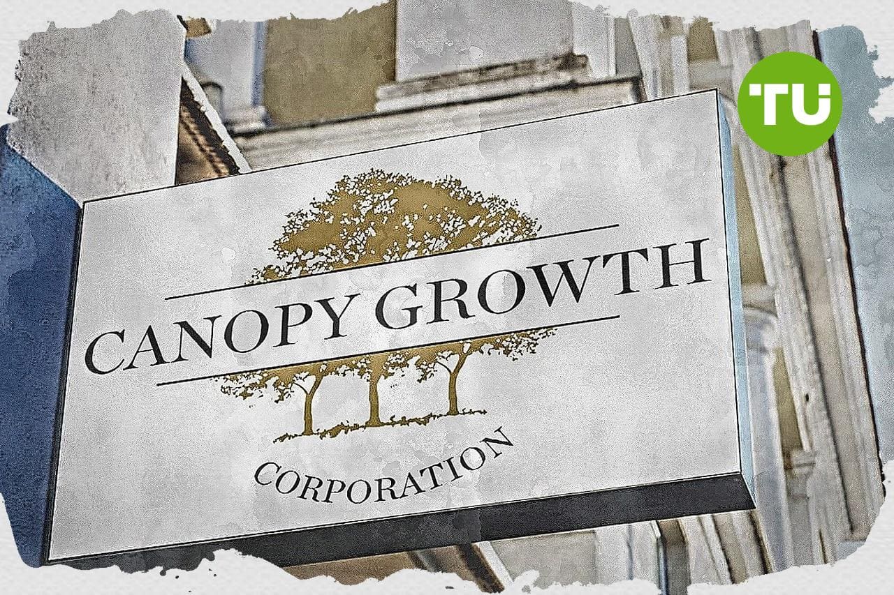 Canopy Growthin osake laskee 3,37 %, kun osakkeet käyvät kauppaa keskeisten keskiarvojen alapuolella