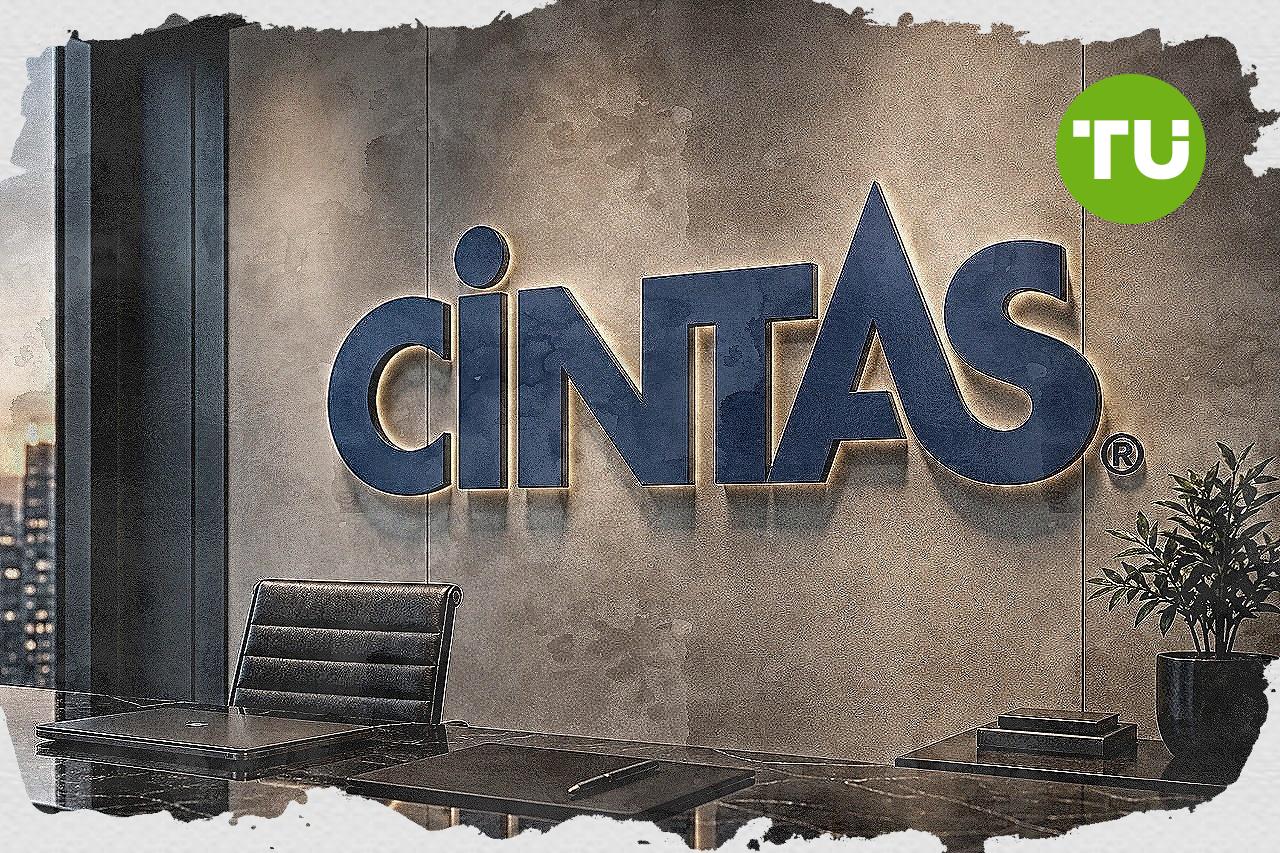 Why is Cintas stock up 7% today?