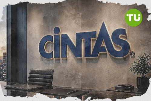 Why is Cintas stock up 7% today?