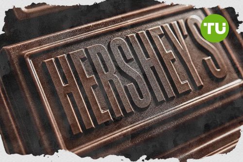Why is Hershey stock up 3.3% today?