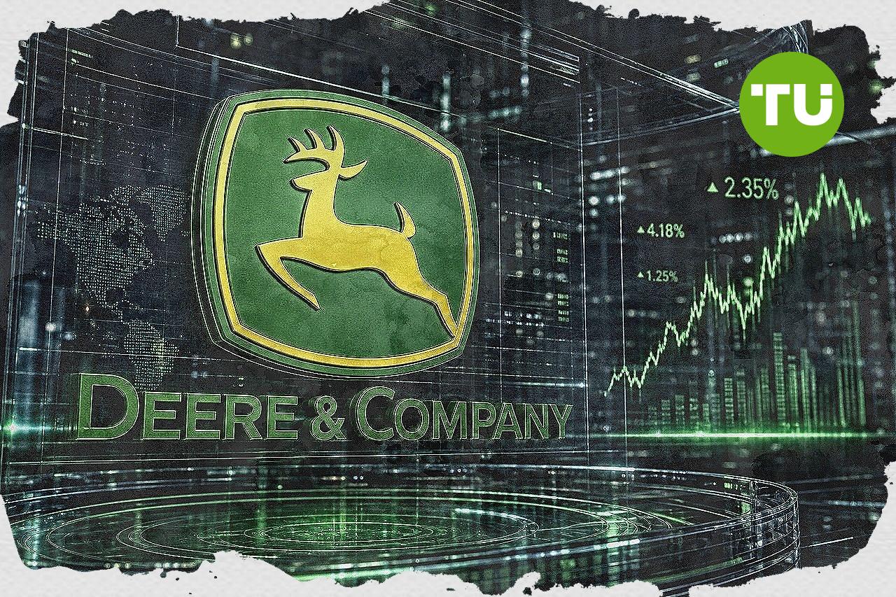 What is behind Deere stock's recent gain in value today