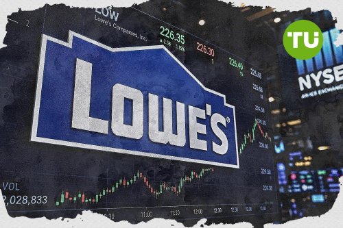 Why is Lowe's stock up today?