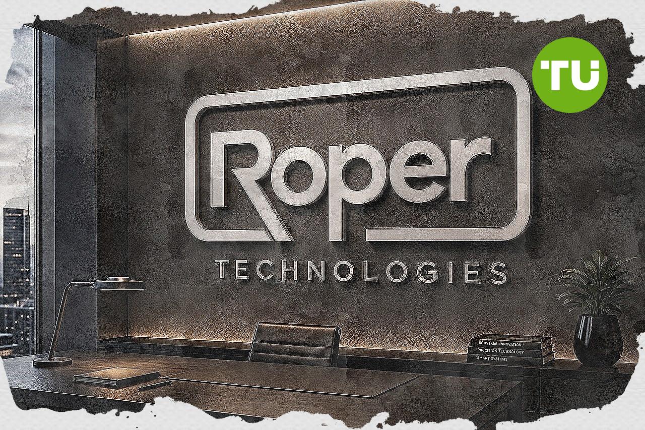 Why is Roper Technologies stock up 7.5% today?