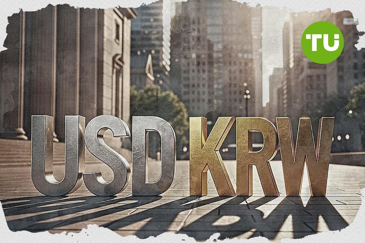 US dollar vs South Korean won: overbought signals and weak trend drive 2%  drop