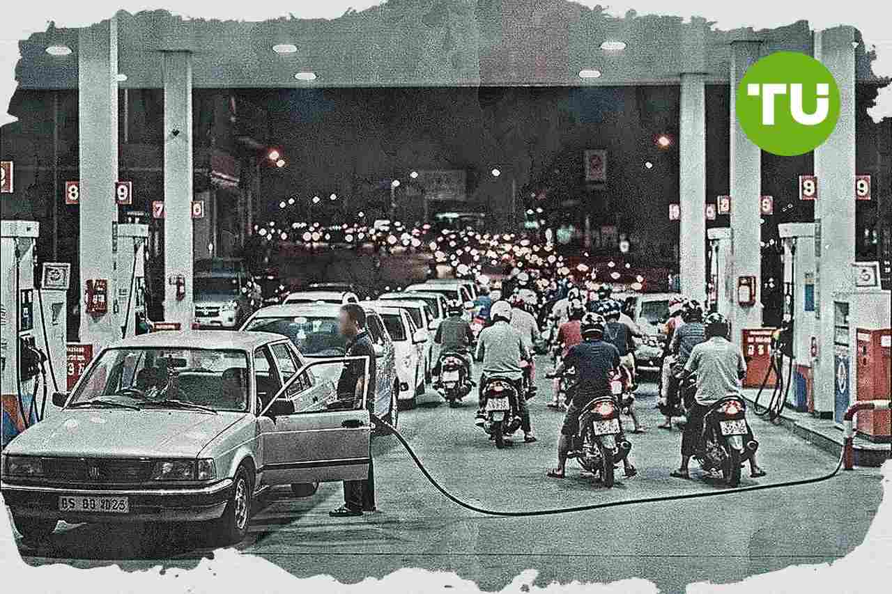 SPBU BP Bintaro hadapi antrean panjang jelang isu kenaikan BBM