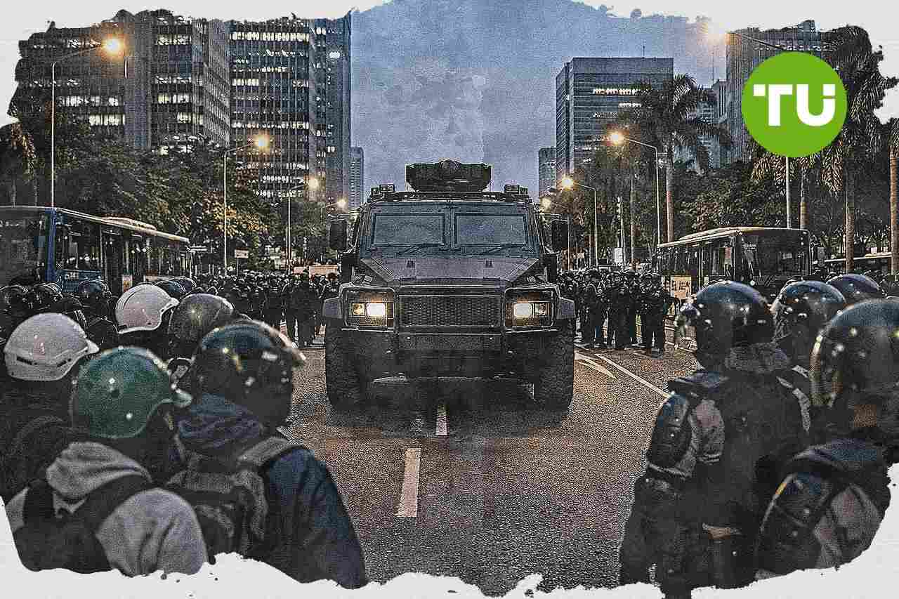 Aksi mahasiswa di Sudirman bertahan hingga malam, tekanan keamanan di Jakarta Pusat meningkat