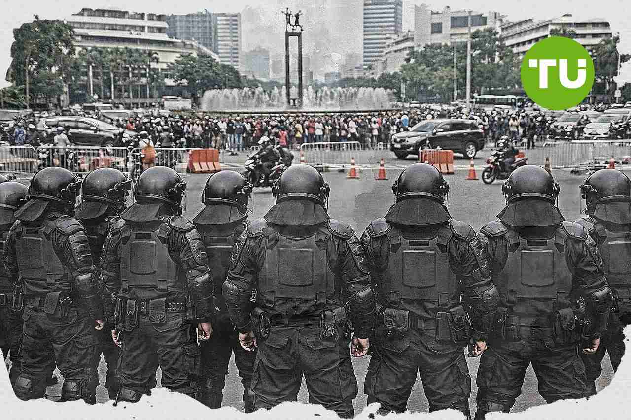 Polda Metro Jaya jelaskan gangguan internet saat demo mahasiswa di Jakarta