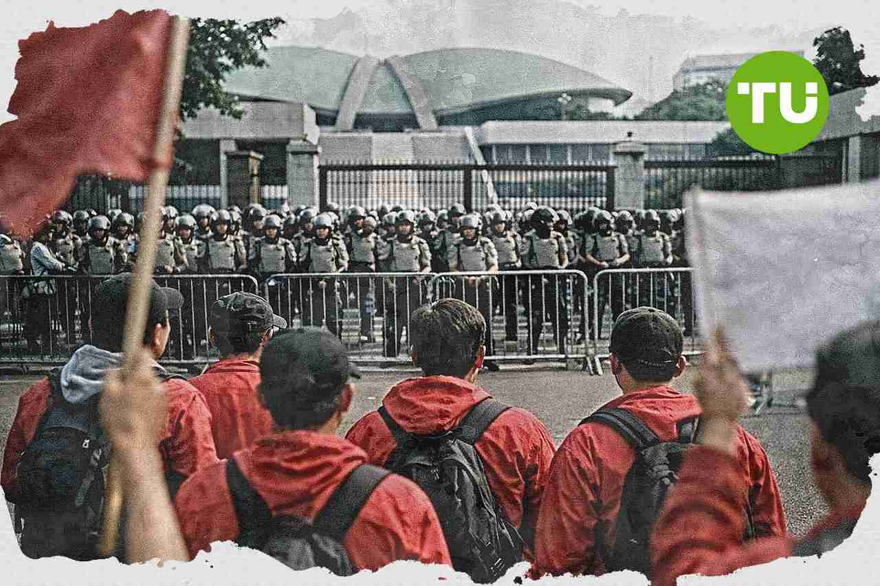 GMNI gelar aksi di DPR RI, soroti harga BBM, pendidikan gratis, dan evaluasi MBG