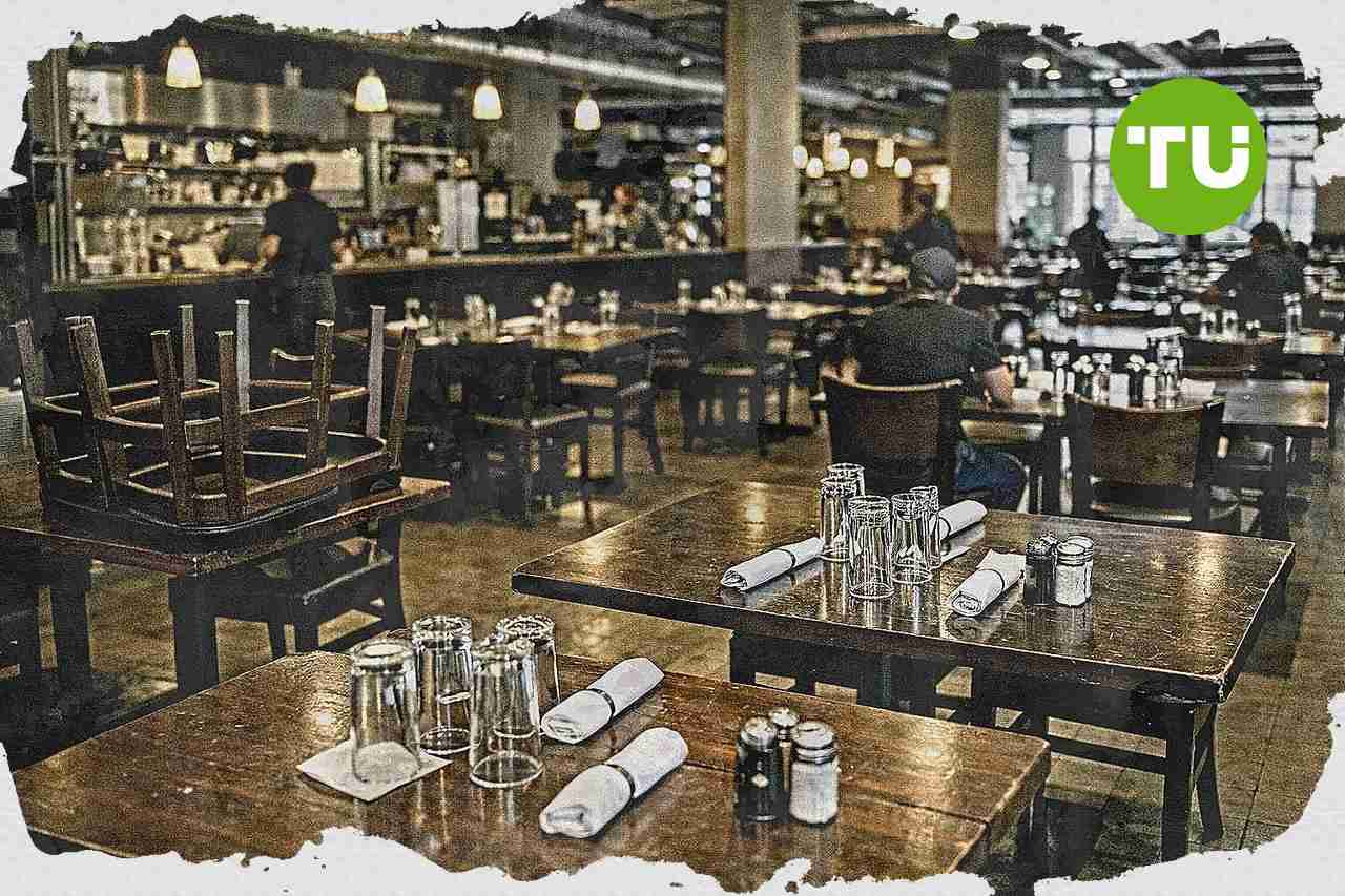Deutschlands Gastgewerbeumsatz bleibt im April stabil, Jahresrückgang hält an