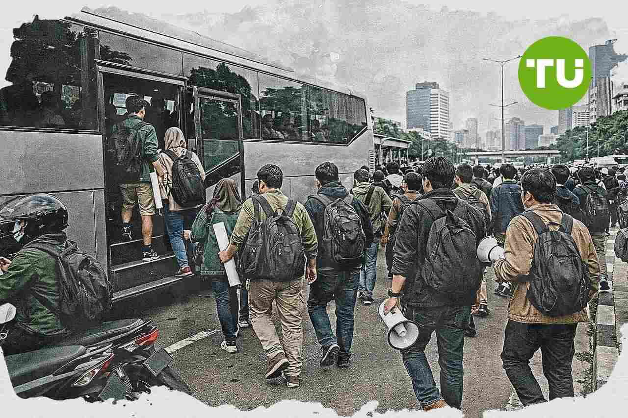 Mahasiswa Trisakti usung tuntutan ekonomi dan kebijakan dalam aksi ke DPR RI