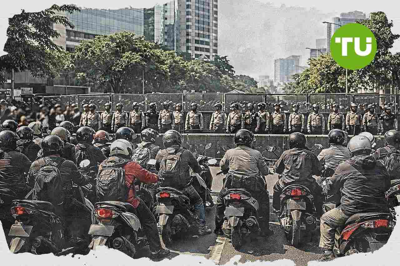 Aksi Aliansi MPR di Jakarta tertahan setelah akses ke Patung Kuda ditutup