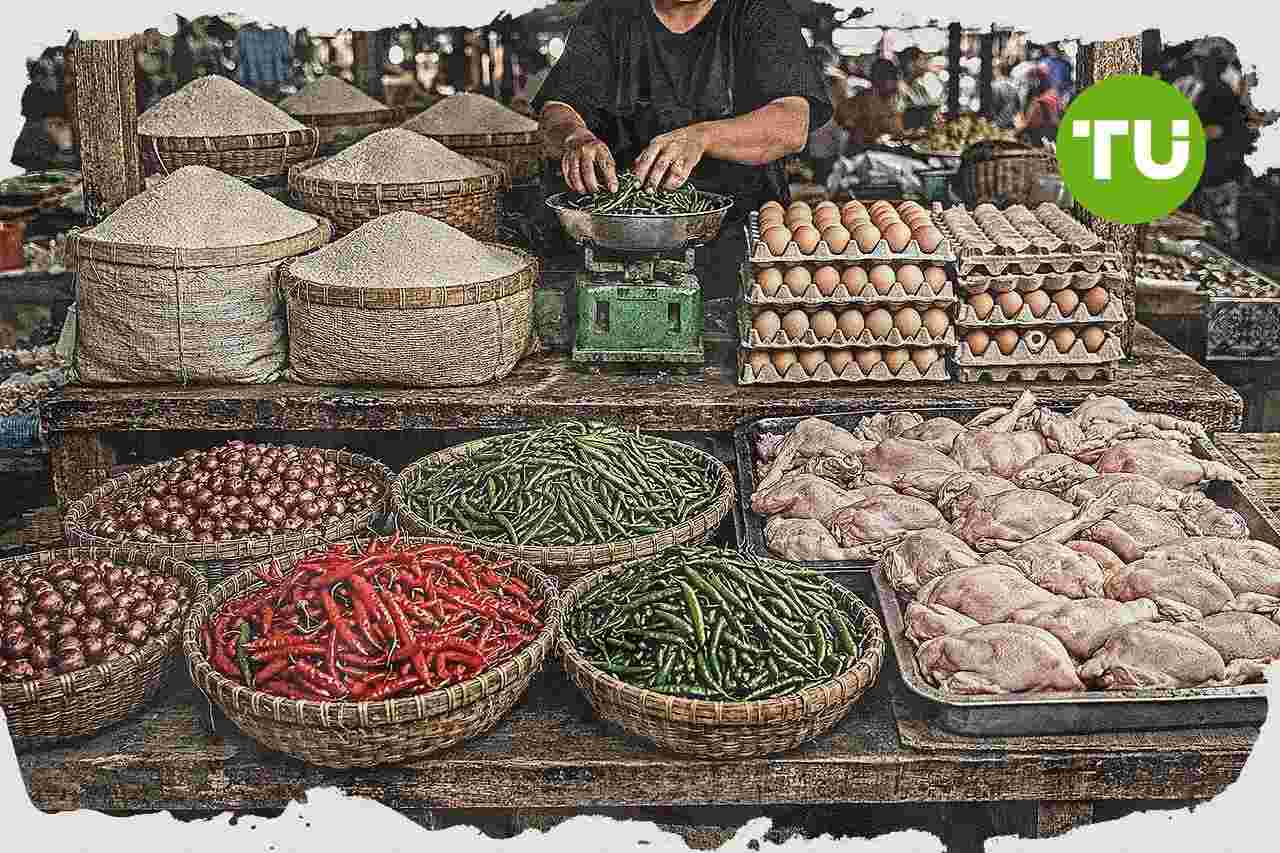 Harga pangan nasional bergerak, bawang merah turun dan cabai rawit hijau serta daging sapi naik