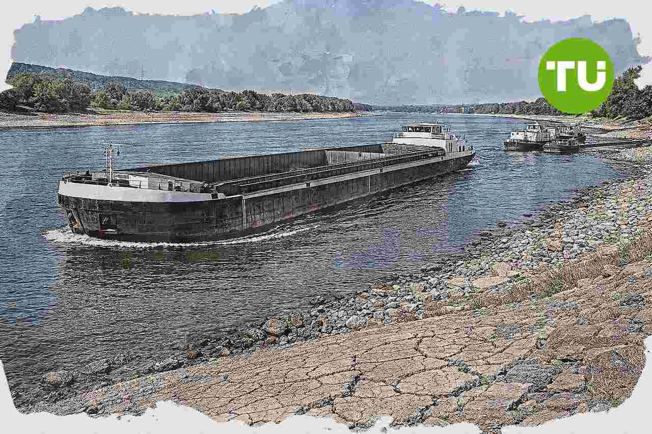 Rhein-Niedrigwasser treibt Transportkosten und bremst Schifffahrt in Deutschland